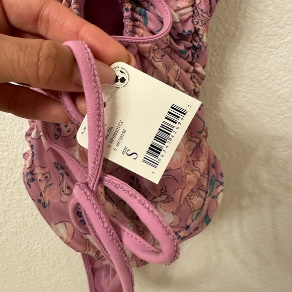 NWT Free People Milkshake Mesh Butterfly Ruched Bodysuit - Picture 7 of 8